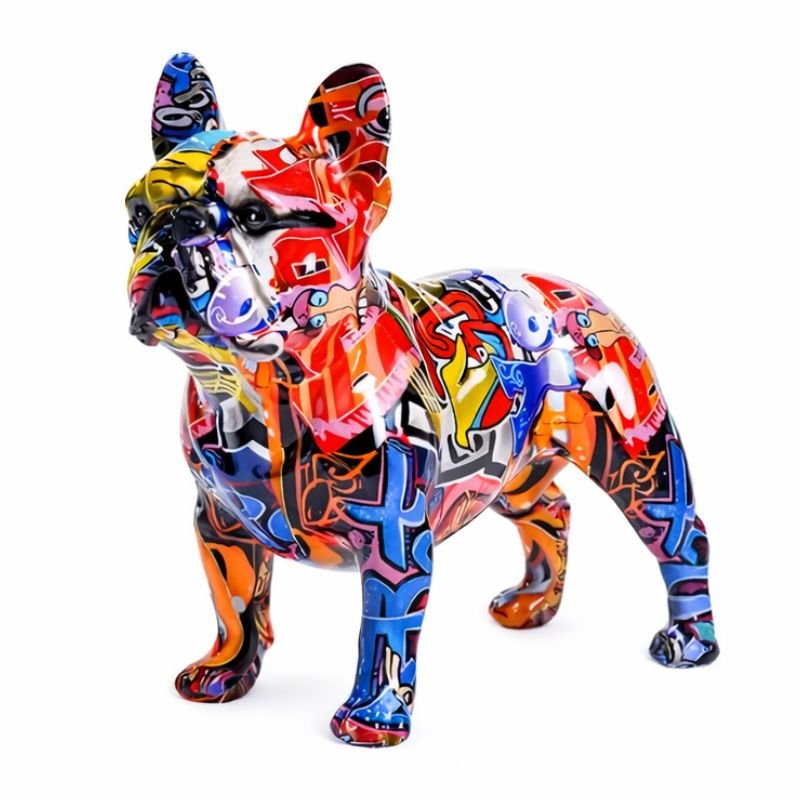 Escultura Bulldog Francês Grafite Street & Colors - Decors