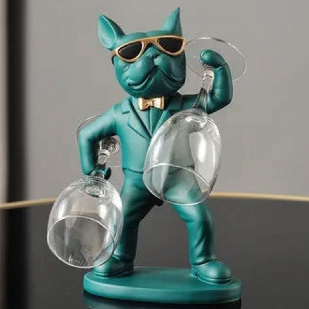 Escultura Bulldog Francês Porta Taças - Decors