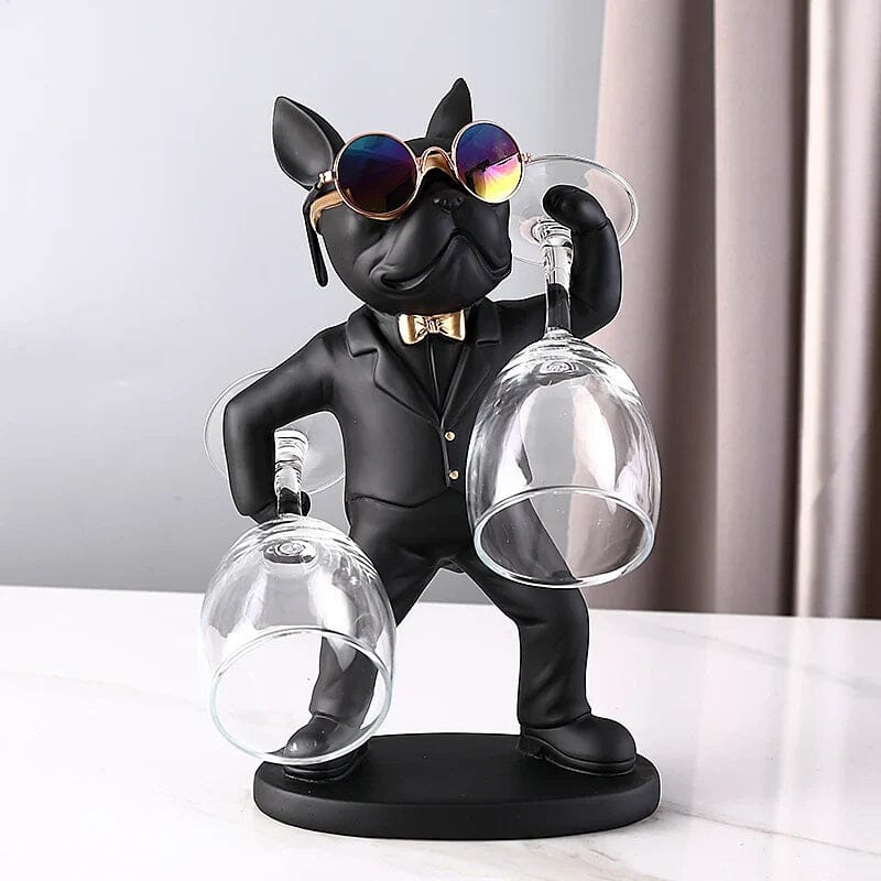 Escultura Bulldog Francês Porta Taças - Decors