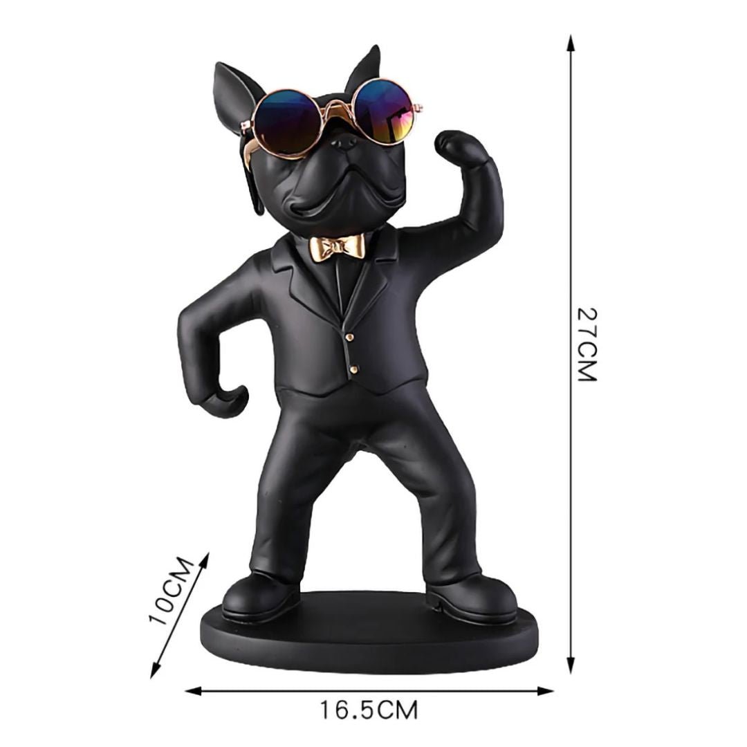 Escultura Bulldog Francês Porta Taças - Decors
