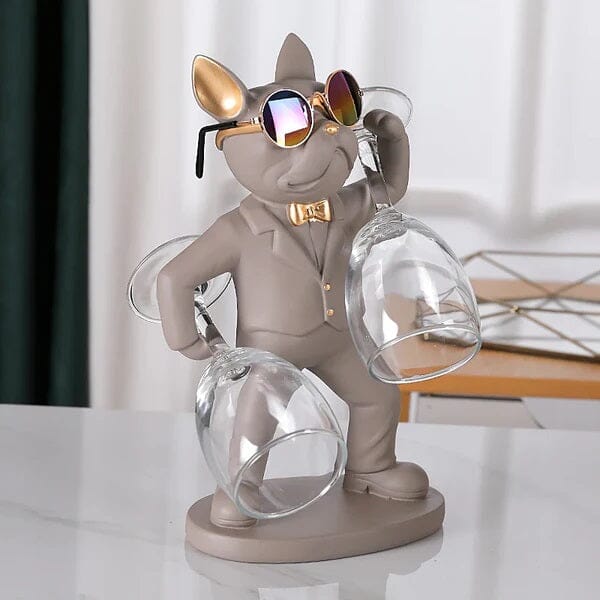 Escultura Bulldog Francês Porta Taças - Decors