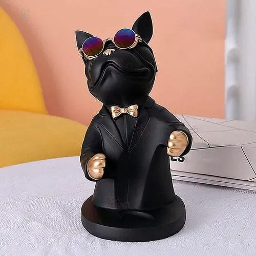 Escultura Bulldog Francês Porta Vinho - Decors