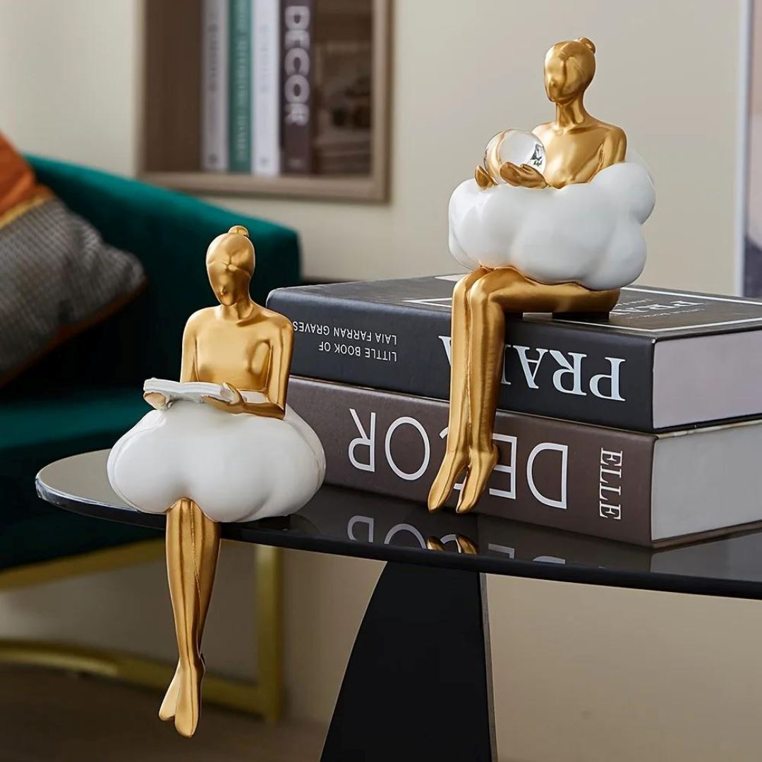 Escultura Contemporânea e Abstrata Boneca Delicada - Decors