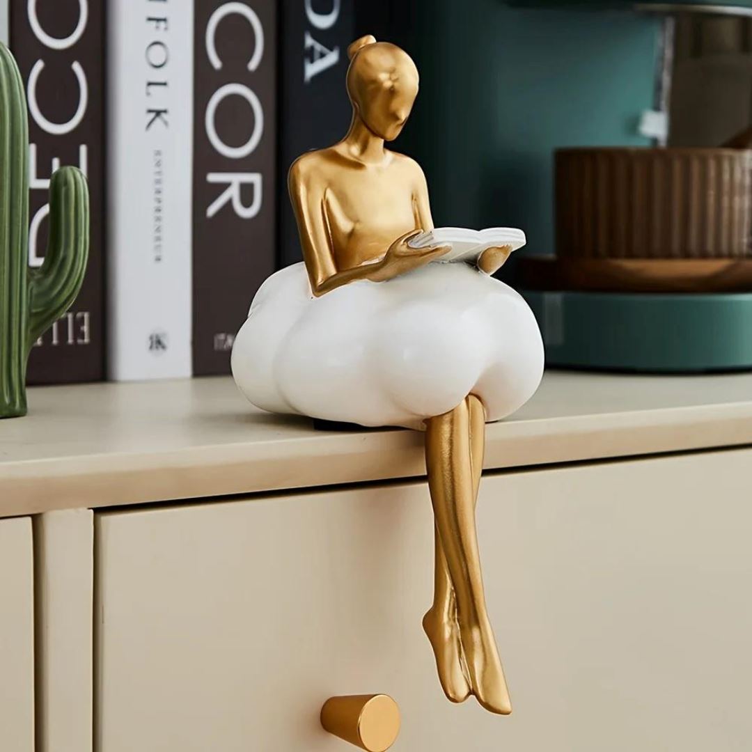 Escultura Contemporânea e Abstrata Boneca Delicada - Decors