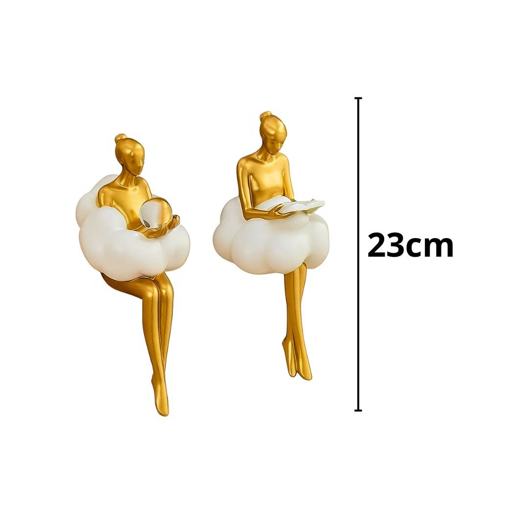Escultura Contemporânea e Abstrata Boneca Delicada - Decors
