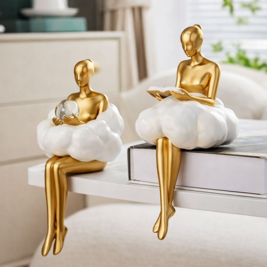 Escultura Contemporânea e Abstrata Boneca Delicada - Decors