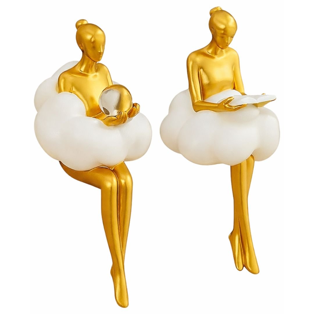 Escultura Contemporânea e Abstrata Boneca Delicada - Decors