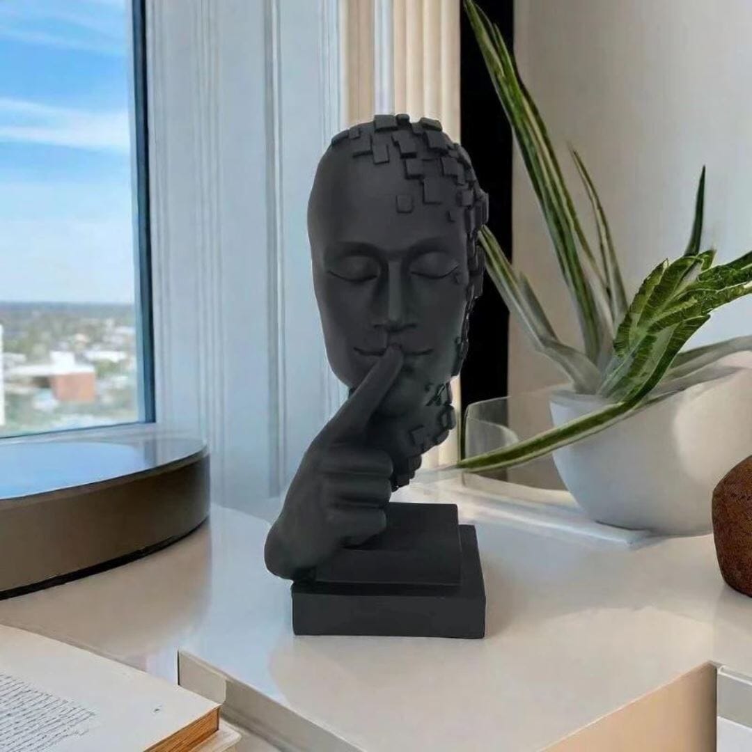 Escultura Contemporânea Pensador em Mosaico