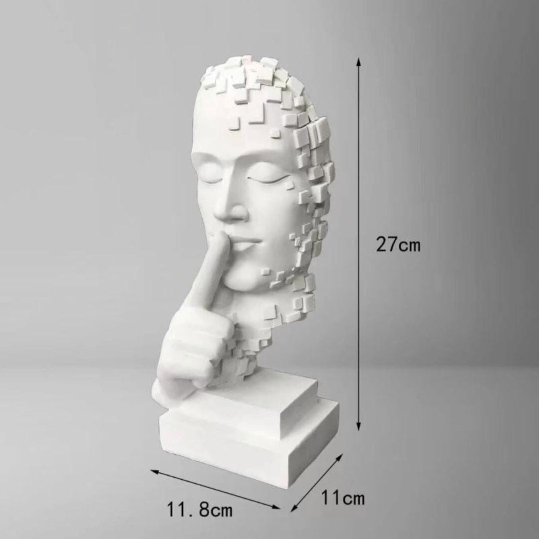 Escultura Contemporânea Pensador em Mosaico