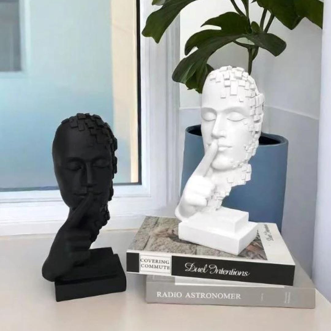 Escultura Contemporânea Pensador em Mosaico