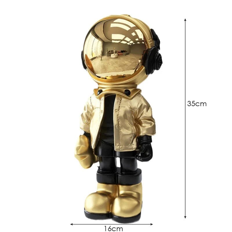 Escultura Criativa Astronauta Moderno 35cm - Decors