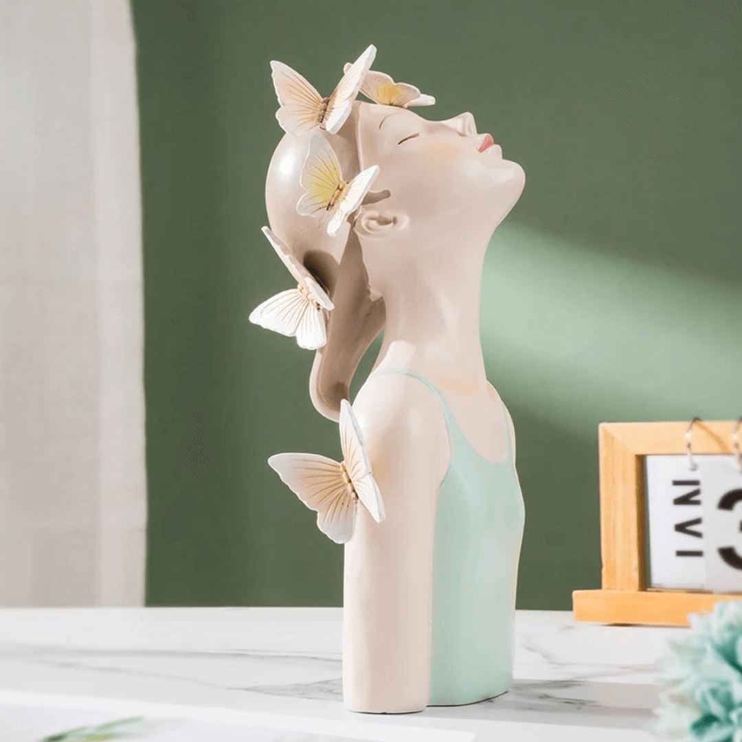 Escultura de Boneca Bella Butterfly - Decors