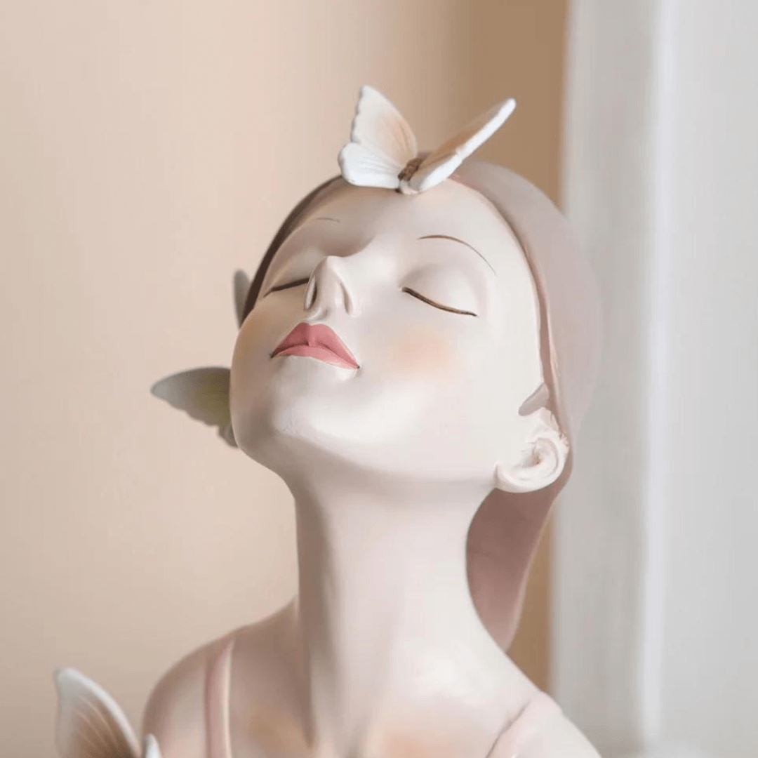 Escultura de Boneca Bella Butterfly - Decors