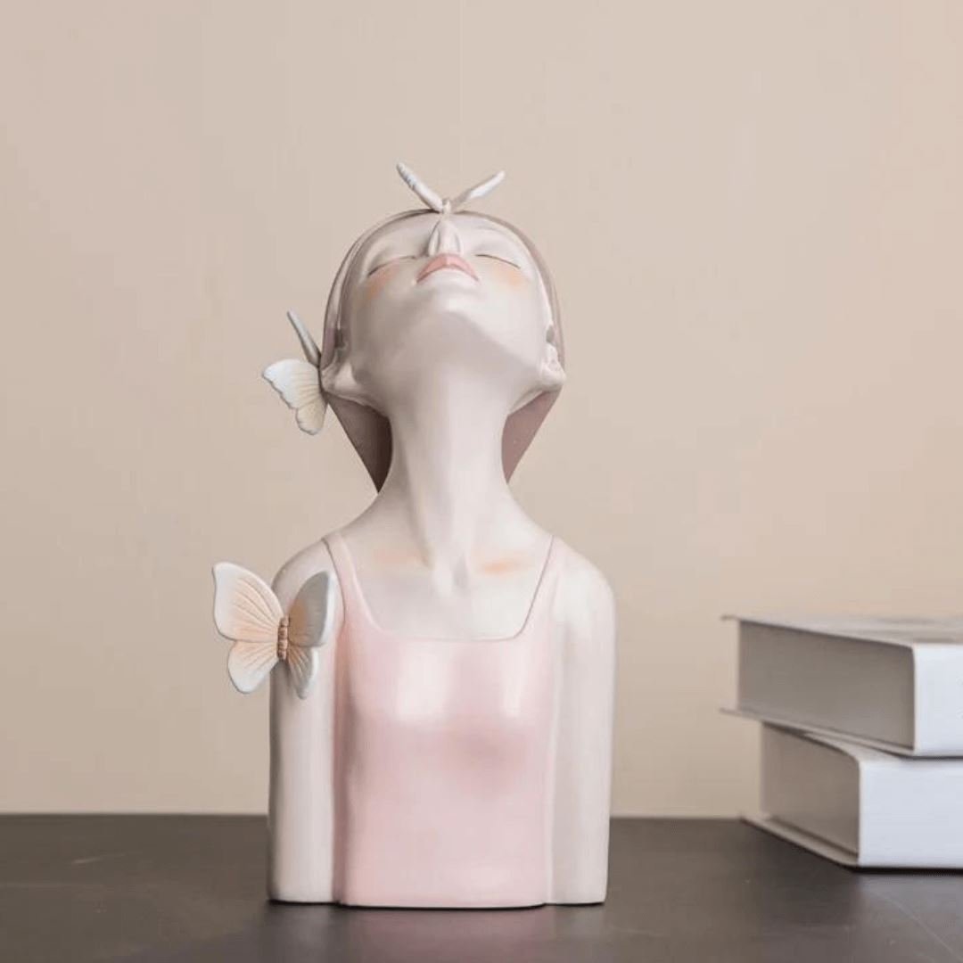 Escultura de Boneca Bella Butterfly - Decors
