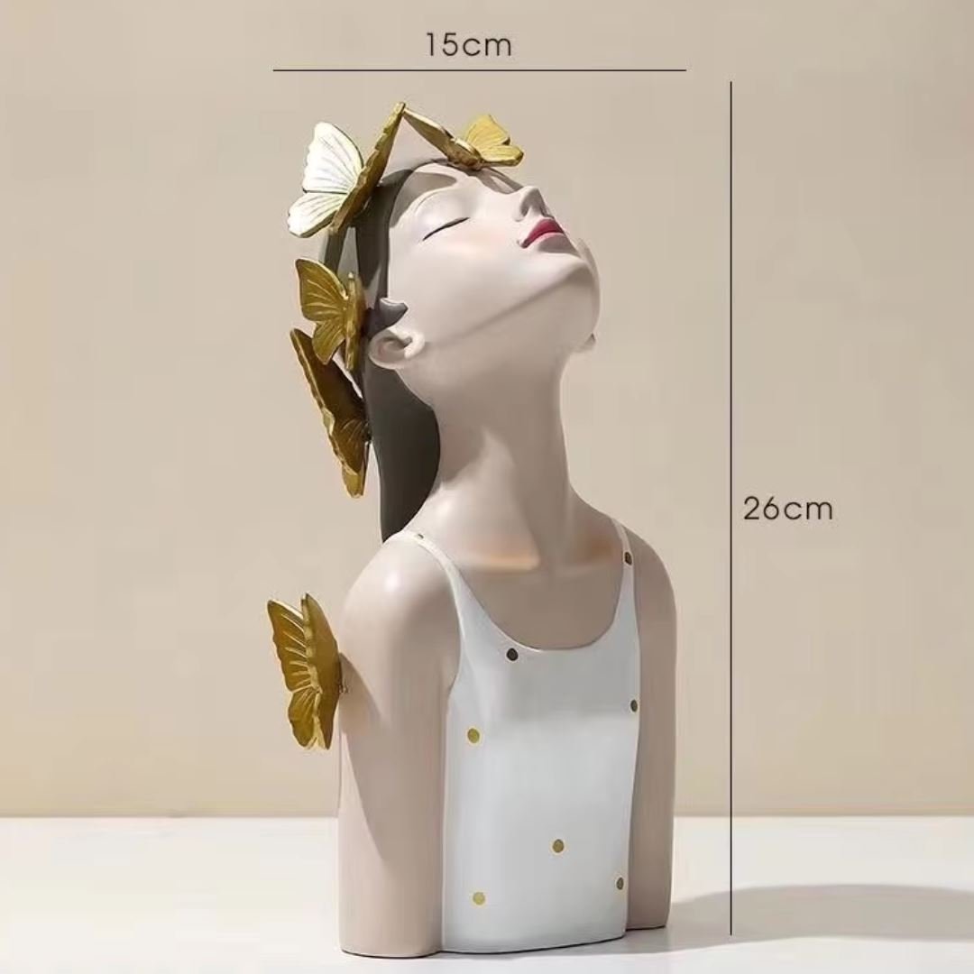 Escultura de Boneca Bella Butterfly em Poás (Edição Limitada) - Decors