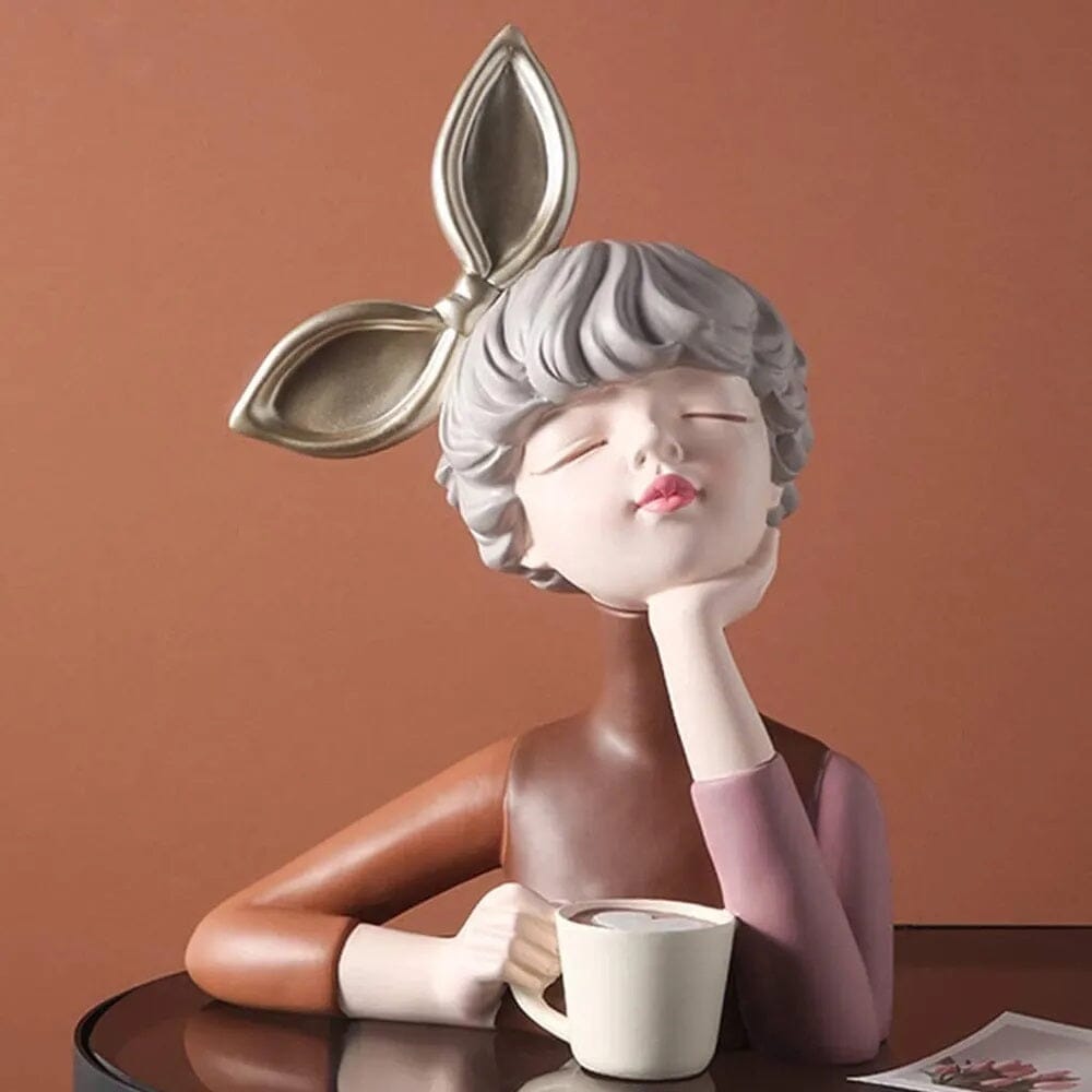 Escultura de Boneca Milly Café - Decors