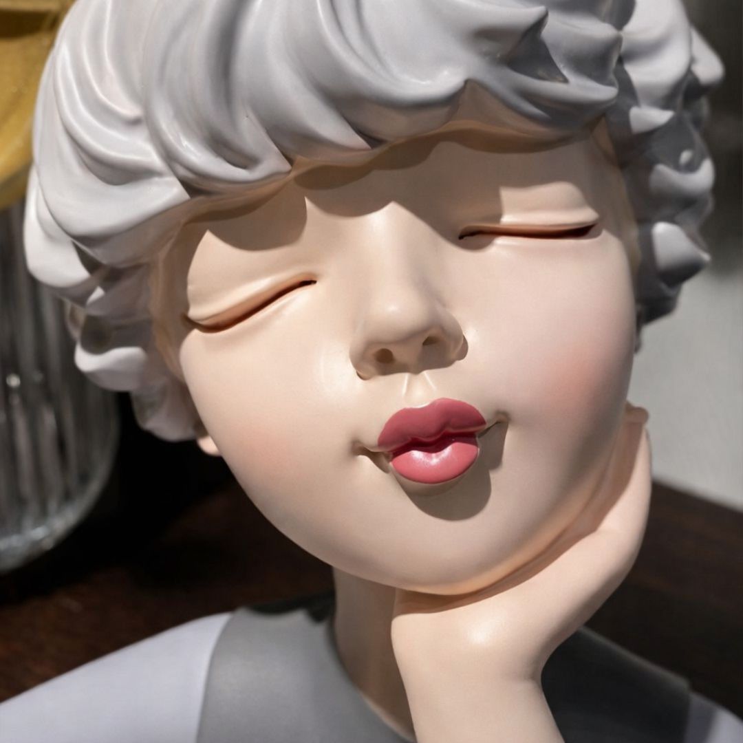 Escultura de Boneca Milly Café - Decors