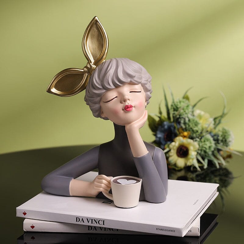 Escultura de Boneca Milly Café - Decors