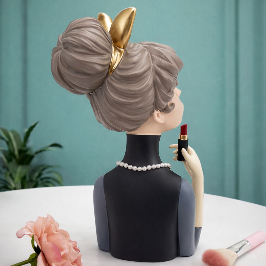 Escultura de Boneca Milly Lips (32x11cm) - Decors