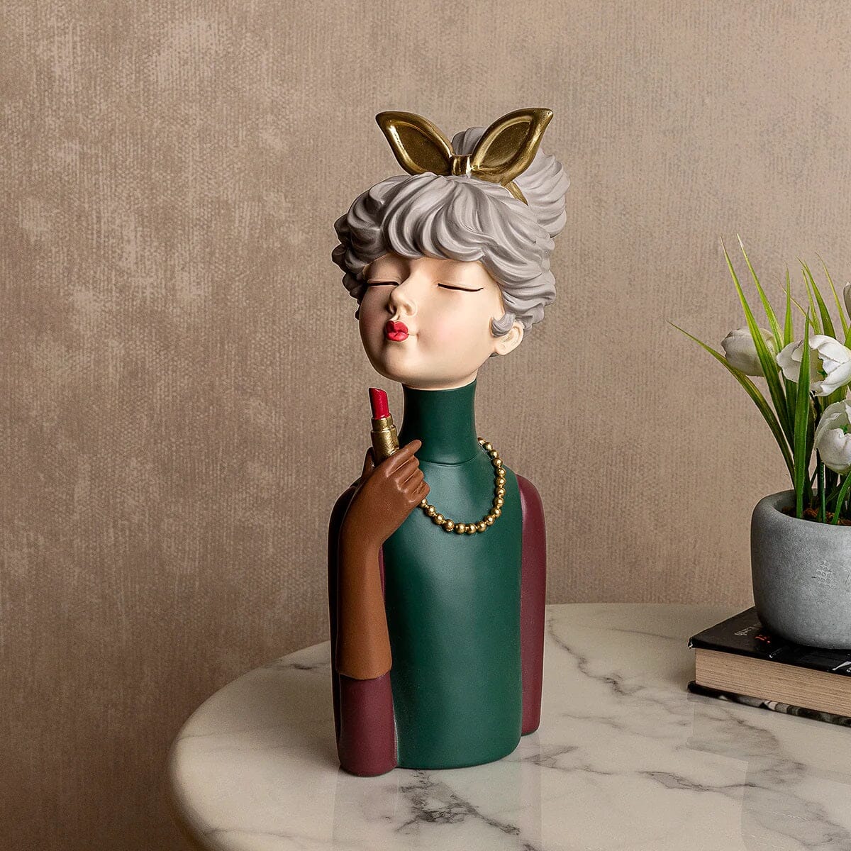 Escultura de Boneca Milly Lips (32x11cm) - Decors
