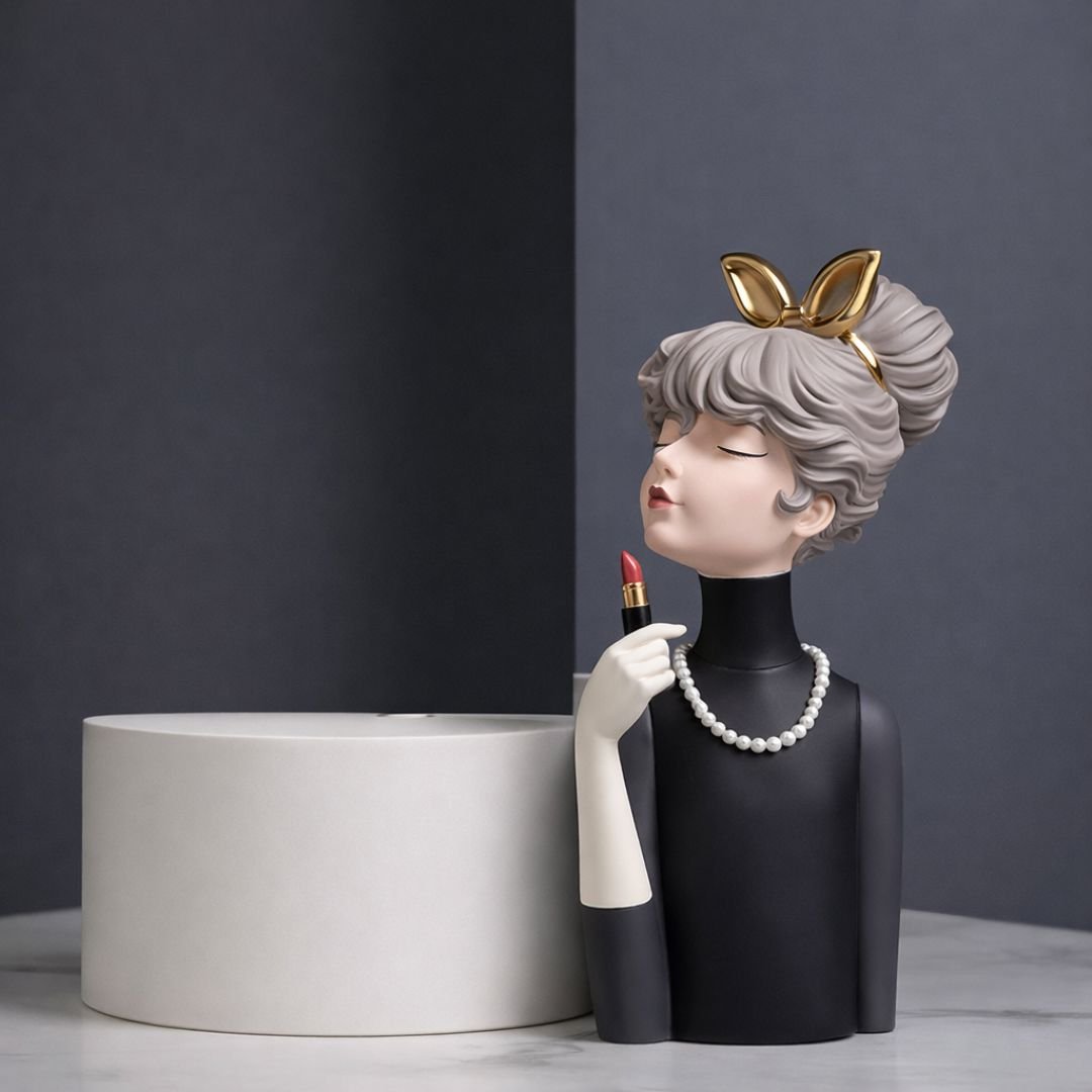 Escultura de Boneca Milly Lips (32x11cm) - Decors