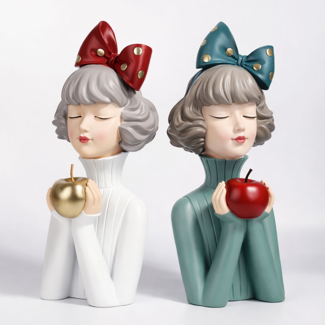 Escultura de Boneca Milly Litter (36,5x14cm) - Decors