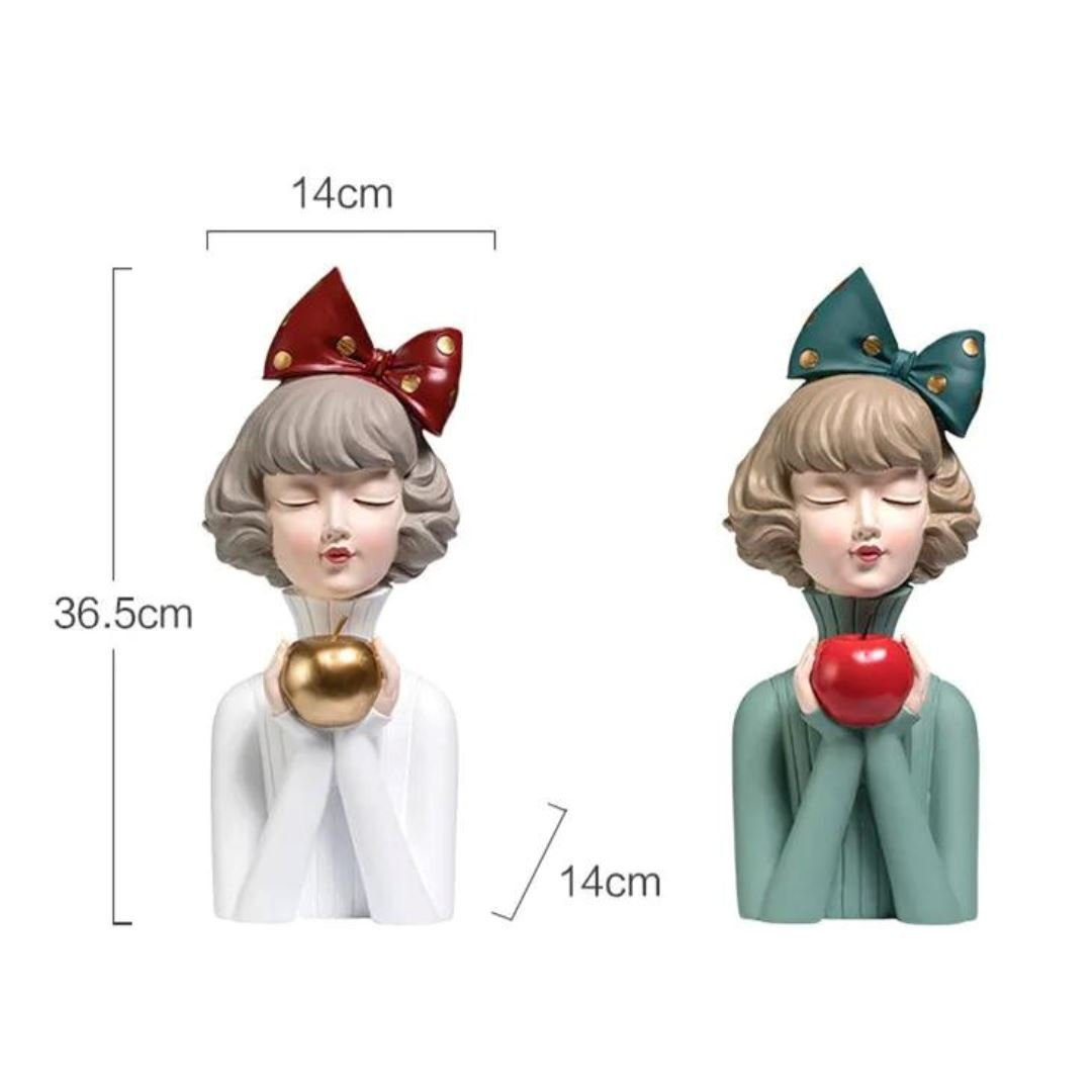 Escultura de Boneca Milly Litter (36,5x14cm) - Decors