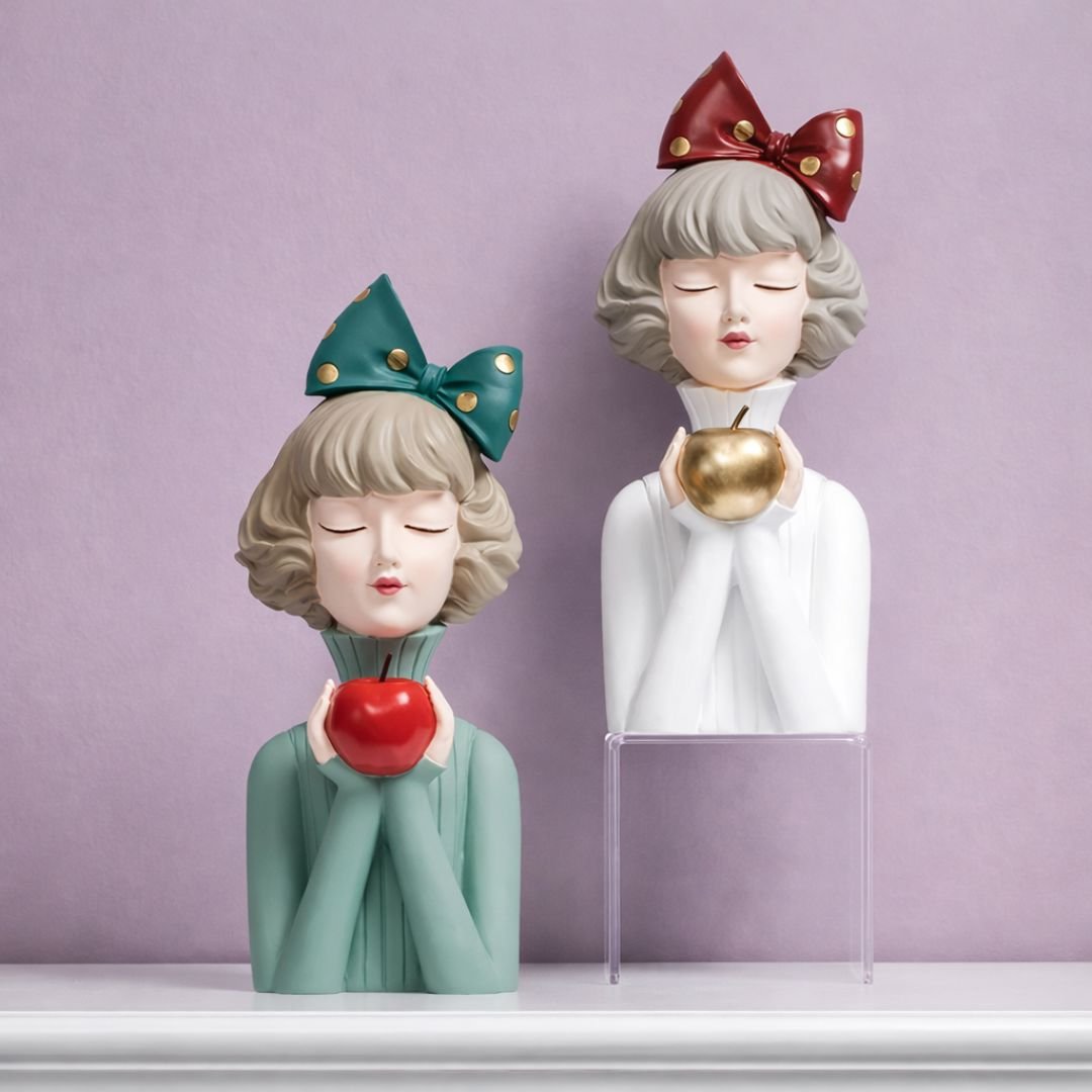 Escultura de Boneca Milly Litter (36,5x14cm) - Decors