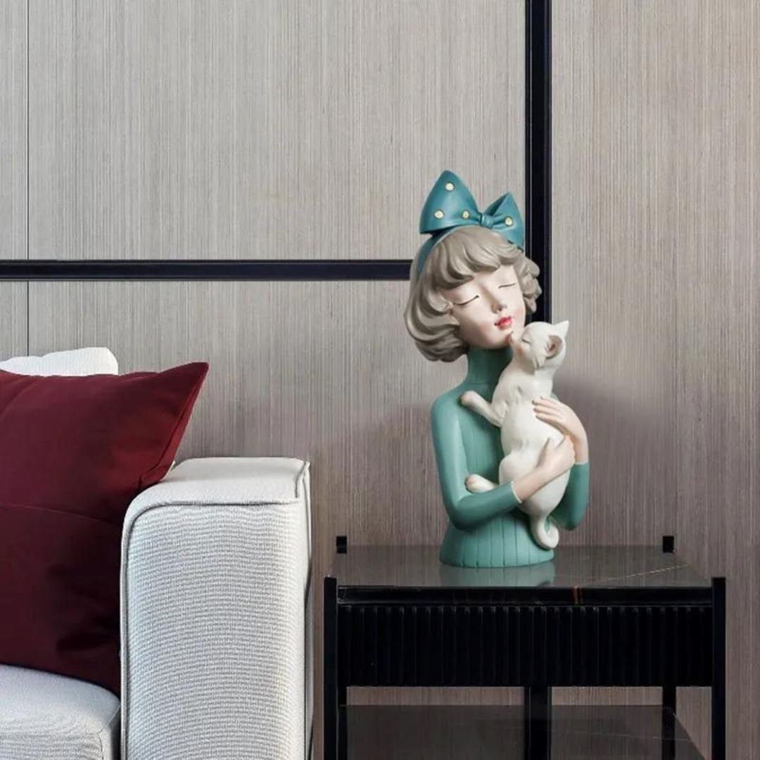 Escultura de Boneca Milly Pets (33x12cm) - Decors