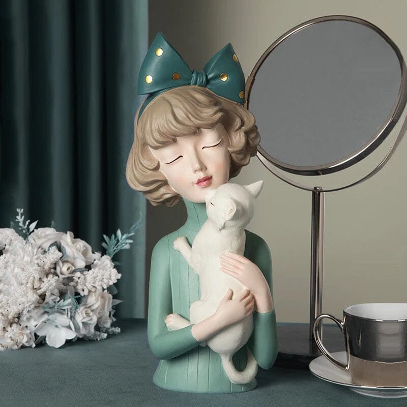 Escultura de Boneca Milly Pets (33x12cm) - Decors