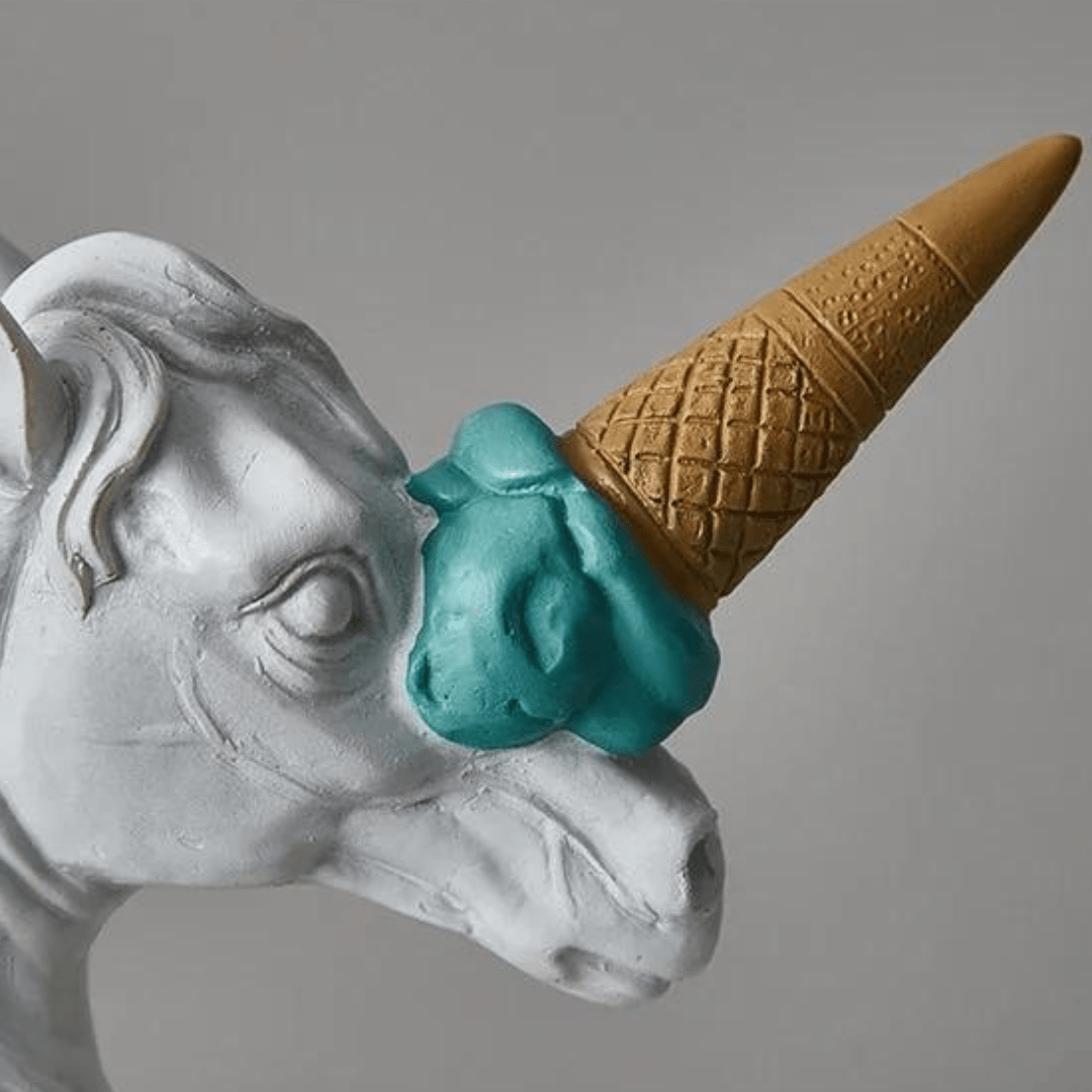 Escultura de Cavalo Sorvete - Decors