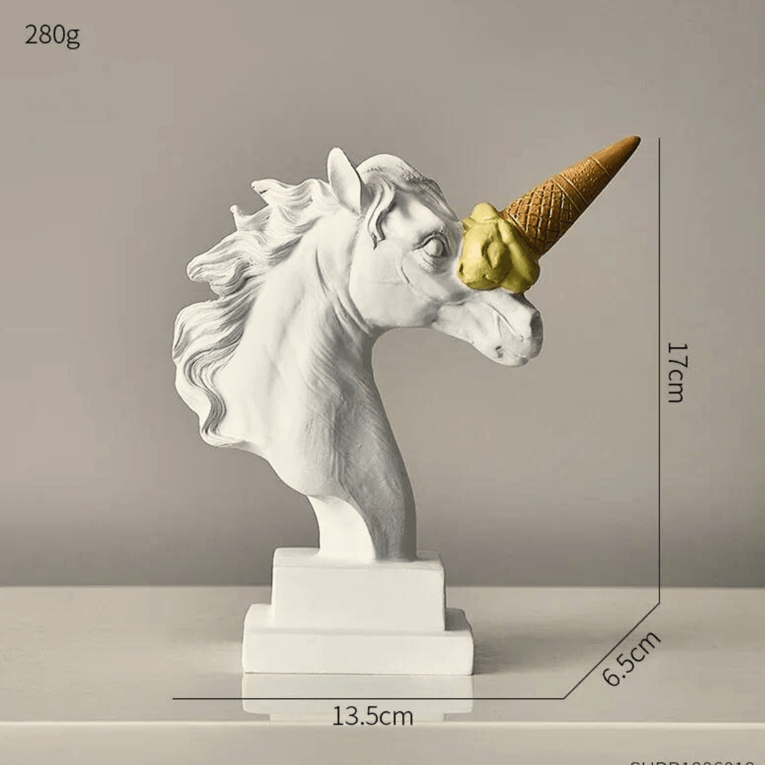 Escultura de Cavalo Sorvete - Decors