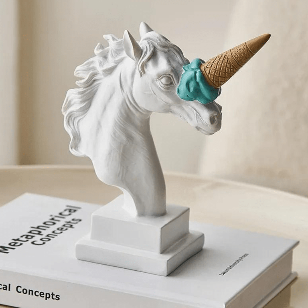 Escultura de Cavalo Sorvete - Decors