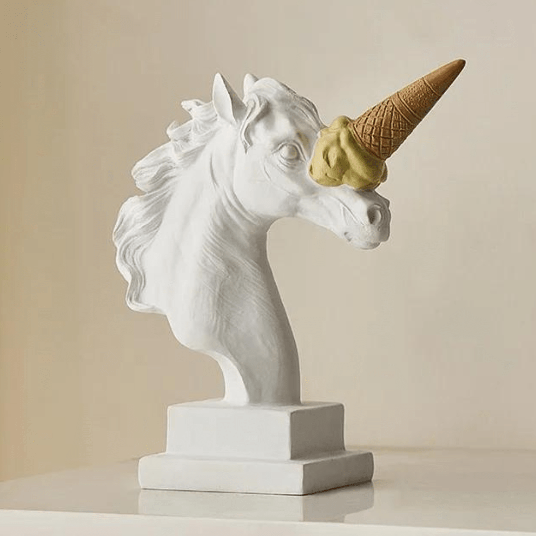 Escultura de Cavalo Sorvete - Decors