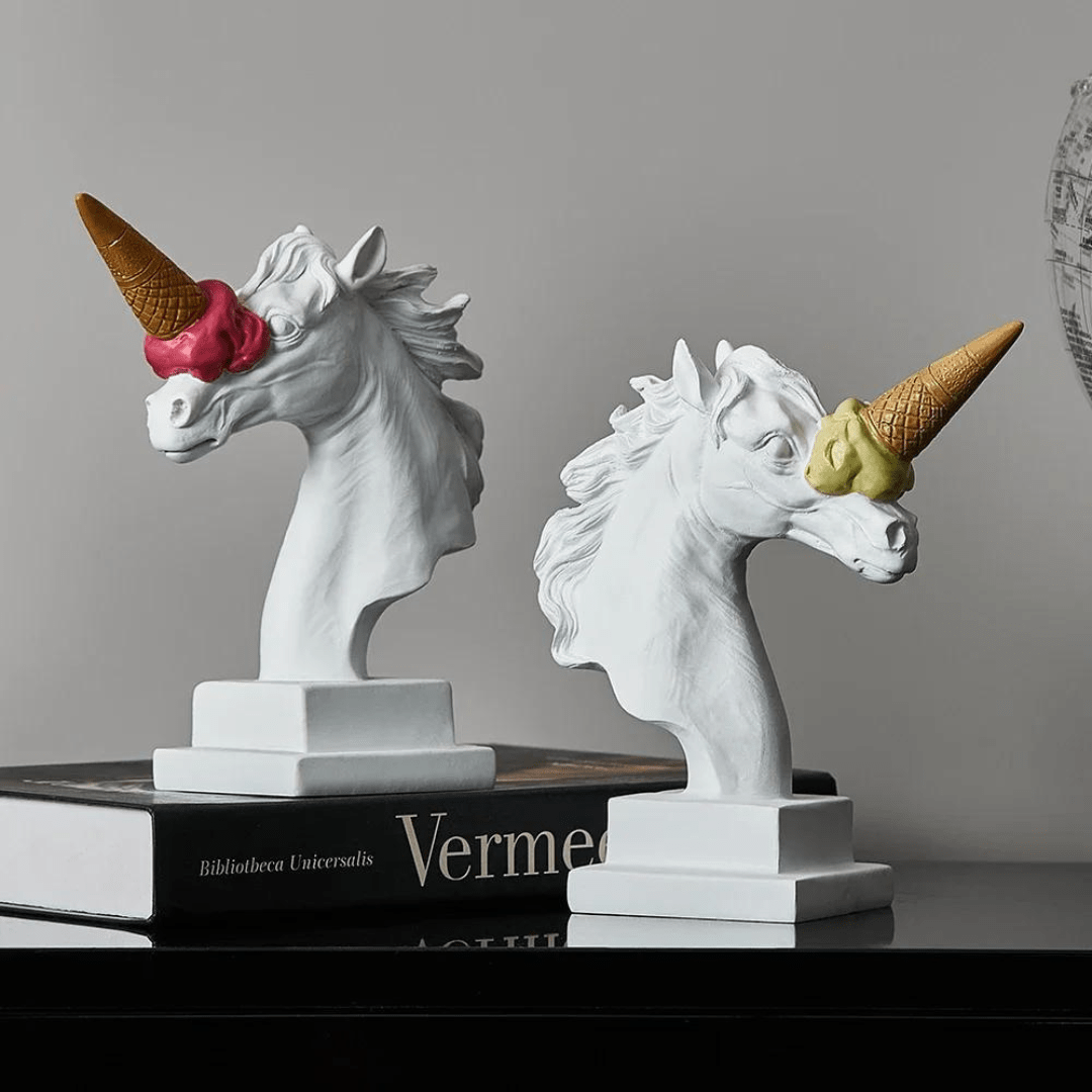 Escultura de Cavalo Sorvete - Decors