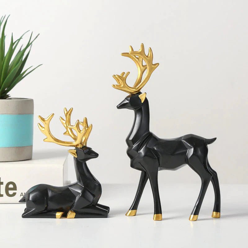 Escultura de Rena Deluxe (2 Peças) - Decors