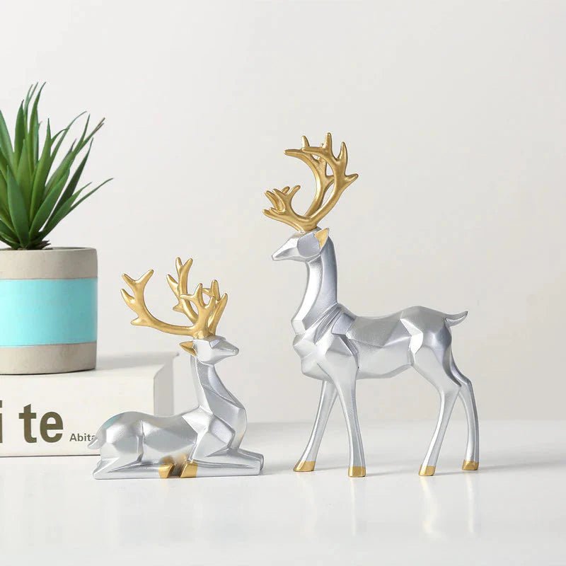 Escultura de Rena Deluxe (2 Peças) - Decors