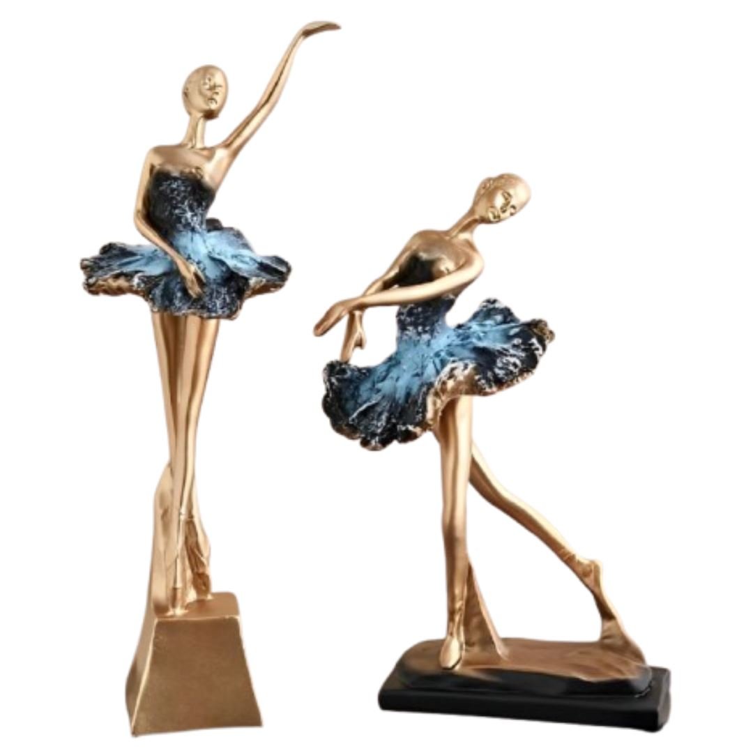 Escultura Decorativa Abstrata Bailarinas - Decors