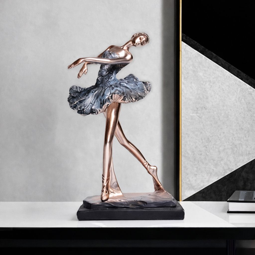 Escultura Decorativa Abstrata Bailarinas
