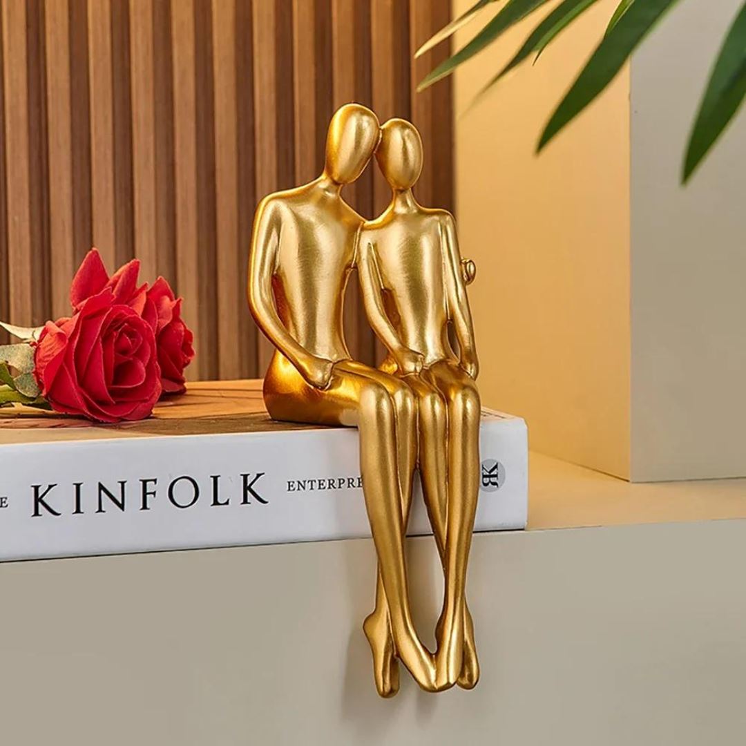 Escultura Decorativa Abstrata Casal Contemporâneo (Kit casal) - Decors
