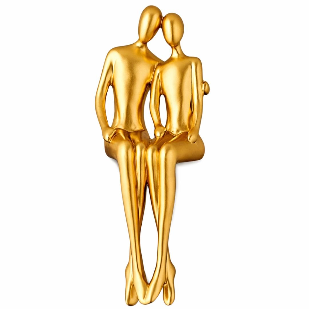 Escultura Decorativa Abstrata Casal Contemporâneo (Kit casal) - Decors