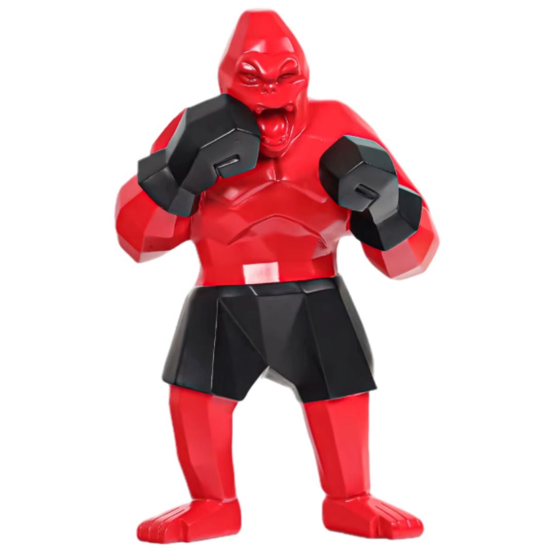 Escultura Decorativa Gorilla Boxer 24cm