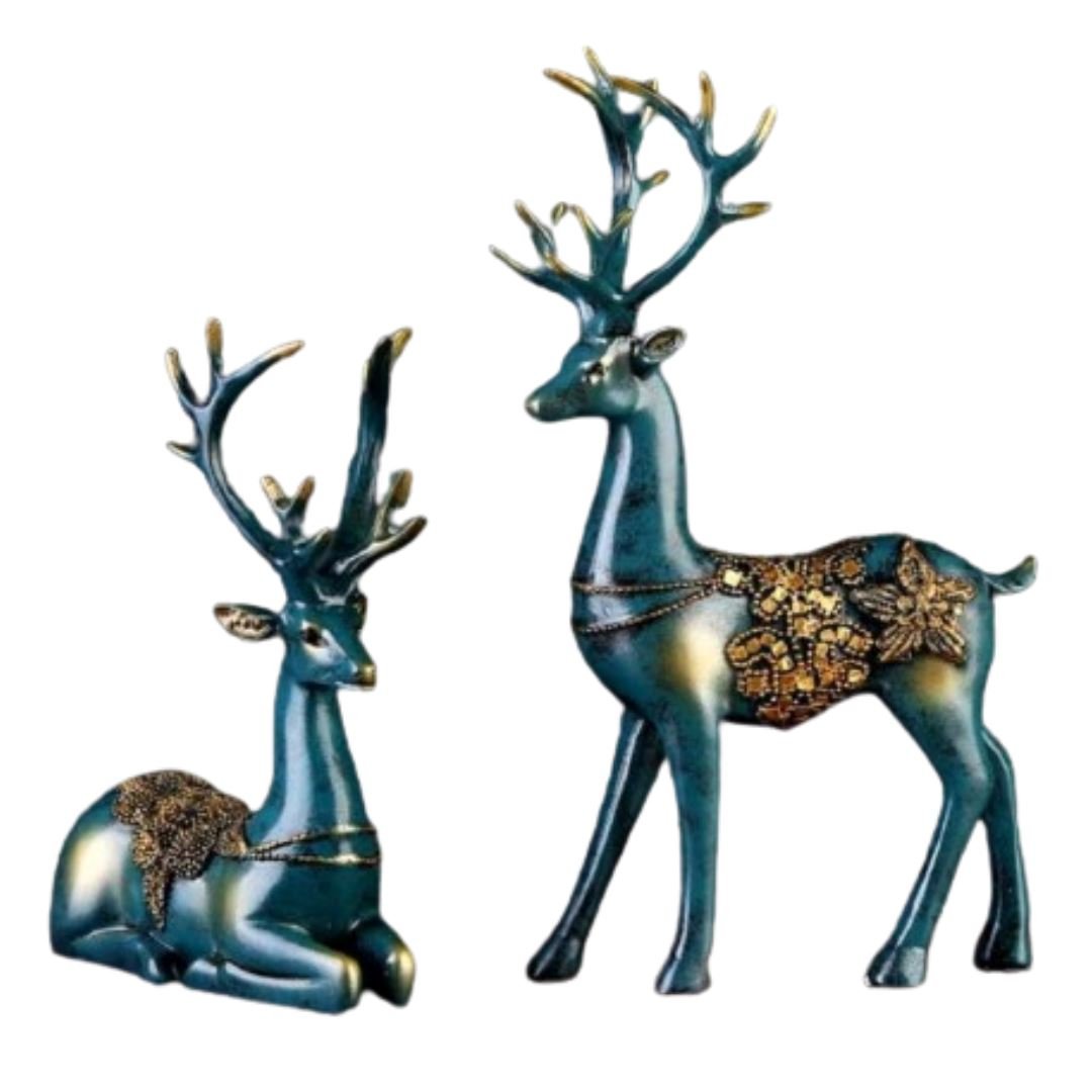 Escultura Decorativa Rena Royals (O Par) - Decors