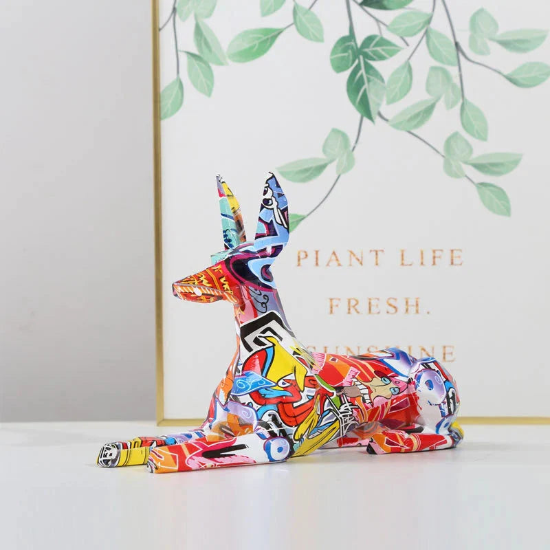Escultura Doberman Street & Colors