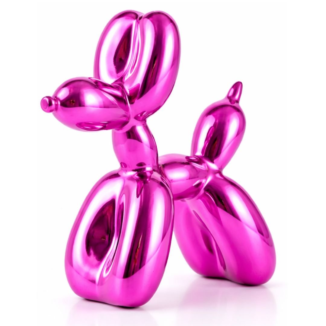 Escultura Doggy Balloon Mini 10x10cm para Sala, Escritório, Consultório - Decors