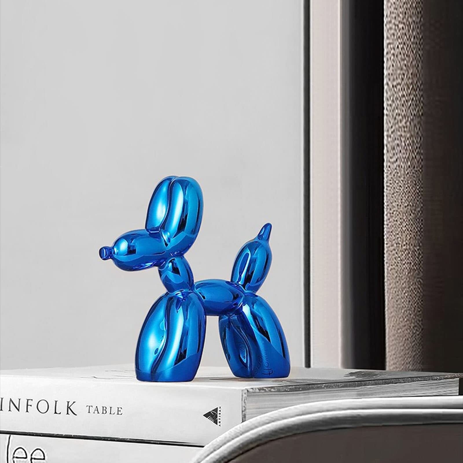 Escultura Doggy Balloon Mini 10x10cm para Sala, Escritório, Consultório - Decors