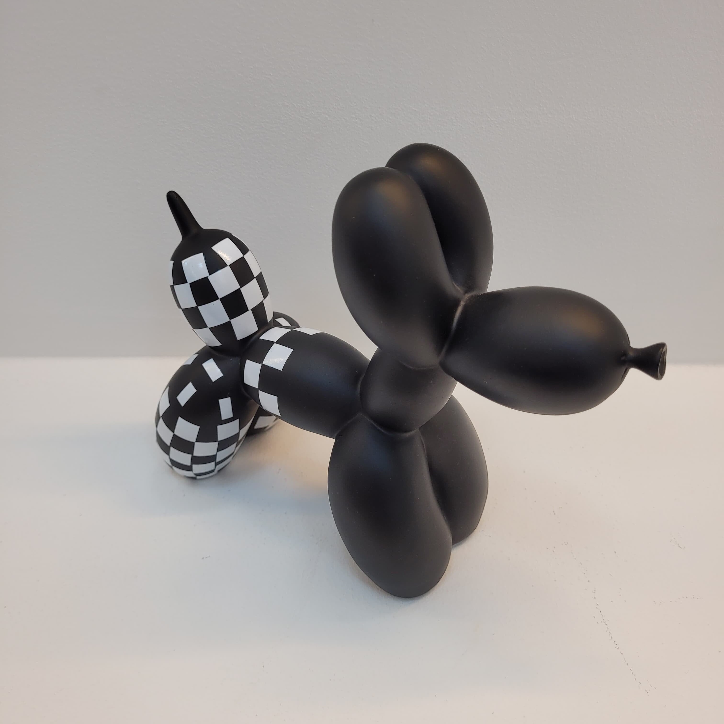 Escultura Doggy Balloon Xadrez - Decors