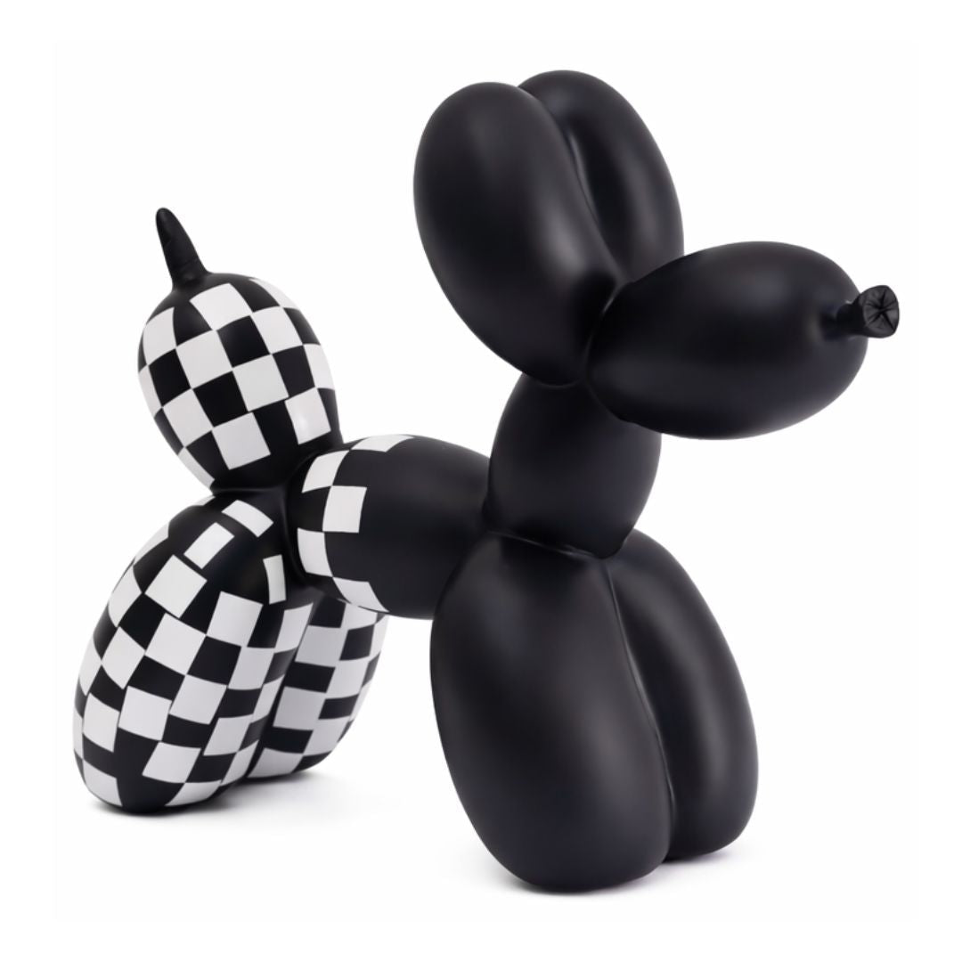 Escultura Doggy Balloon Xadrez - Decors