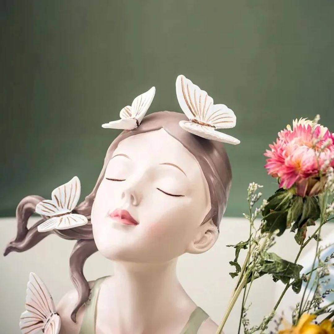 Escultura e Aparador de Flores Bella Butterfly (30cm) - Decors