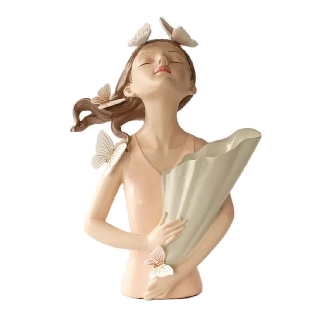 Escultura e Aparador de Flores Bella Butterfly (30cm) - Decors